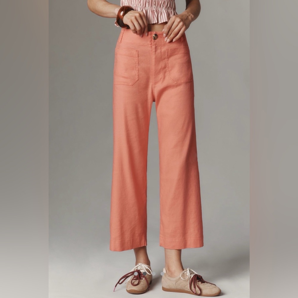 Maeve The Collete Stretch Linen Pants, Size 24